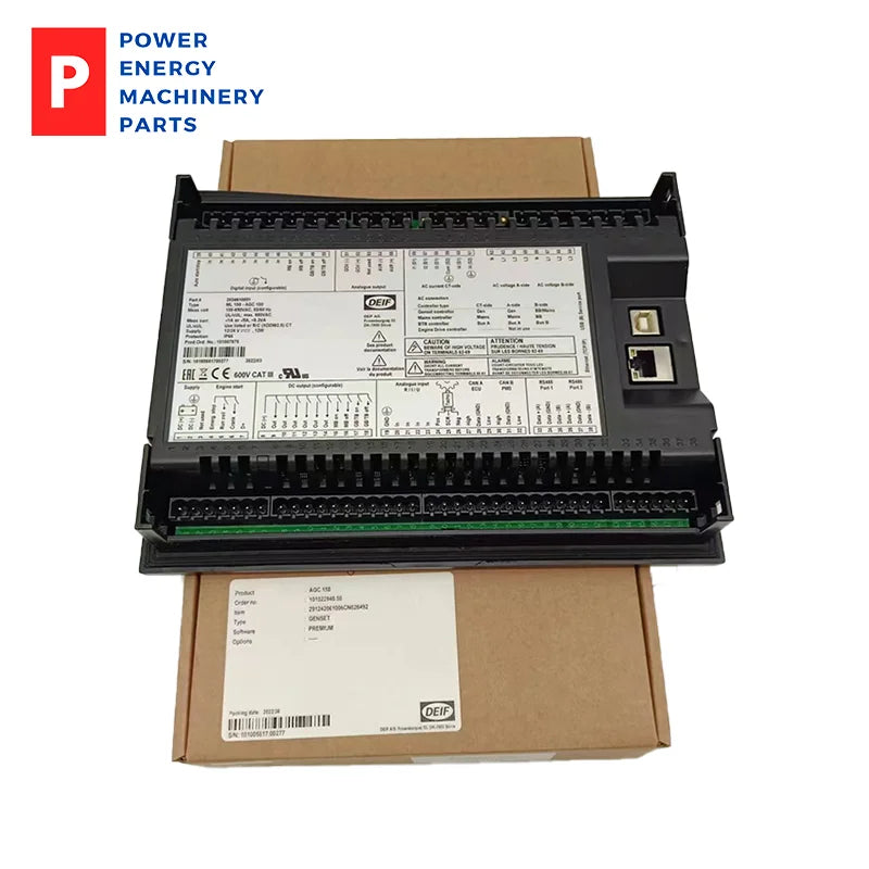 Módulo de control extendido de arranque automático del generador AGC150 de DEIF original, fabricado en Dinamarca