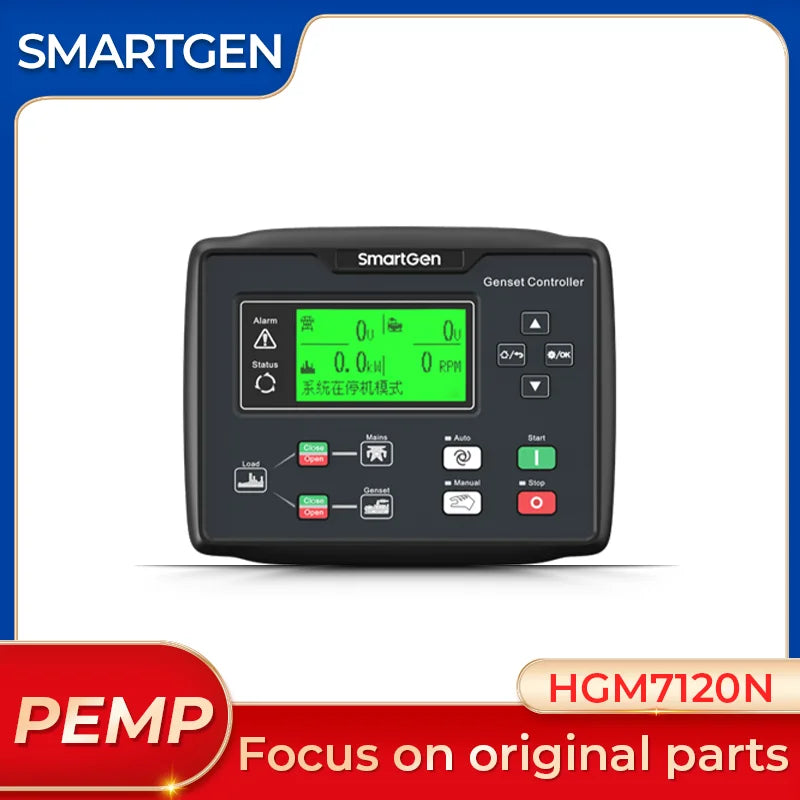 Original Genuine Smartgen HGM7120N AMF Auto Start Generator Controller Power Station Automation Monitor Panel