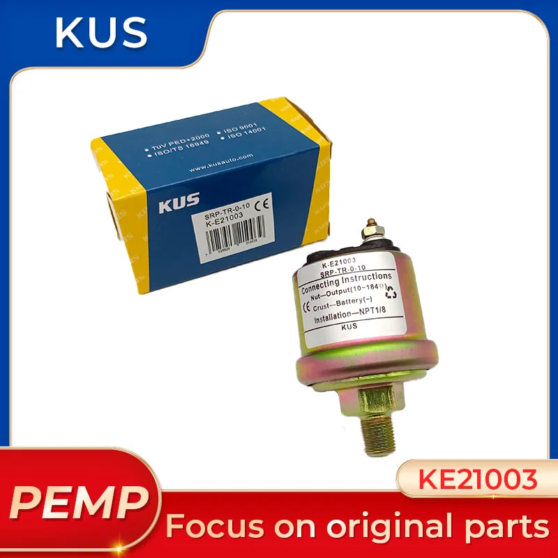 KE21003 Genuine KUS Mechanical Oil Pressure Sensor No Alarm Galvanized VDO 360-081-029-042C