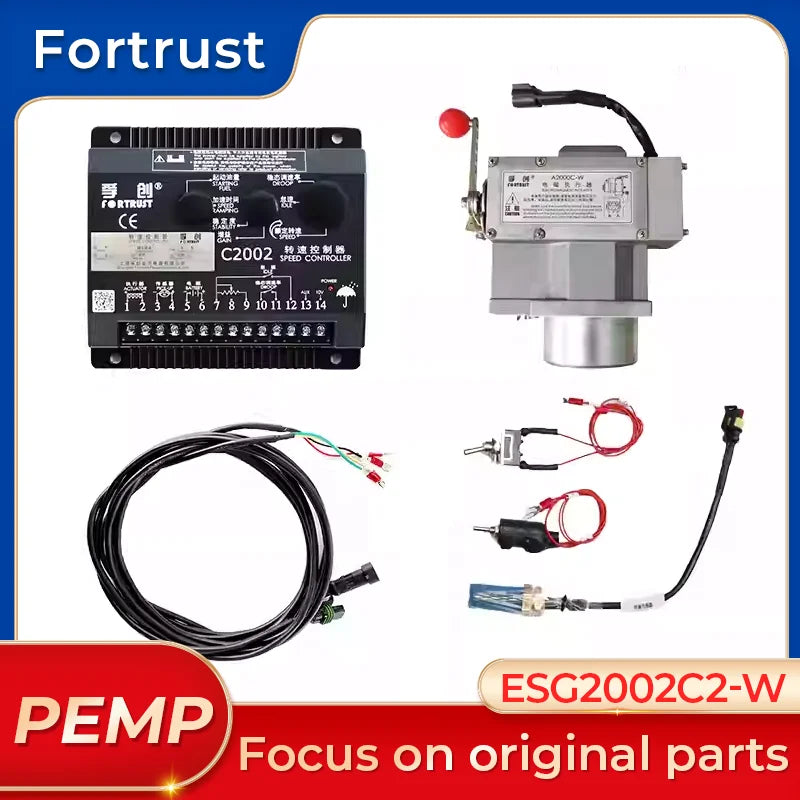 Kit de controlador de velocidad del tacómetro del generador A2000C-W C2002 con actuador electromagnético ESG2002C2-W original