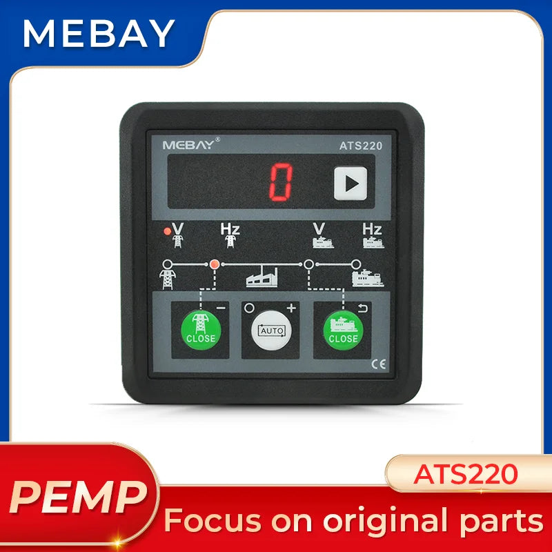 Mebay Genuine Genset ATS controller ATS220 ATS Dual Power Automatic Transfer Switch Control Module LED Display