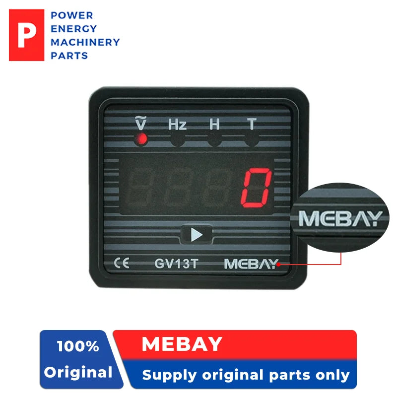 Brand New GV13T Original MEBAY Ammeter for the generator Digital Voltmeter Frequency LED Display AC220V