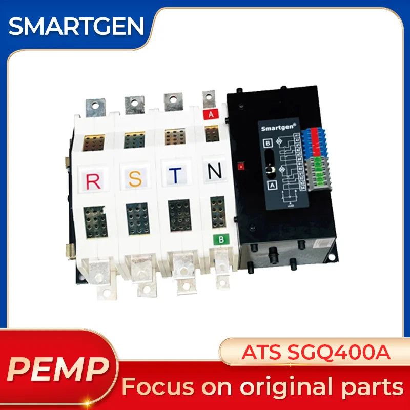 สวิตช์ถ่ายโอนอัตโนมัติ Smartgen ATS SGQ400A ของแท้ ชุดเครื่องกำเนิดไฟฟ้า ตัวควบคุมพลังงาน ATS