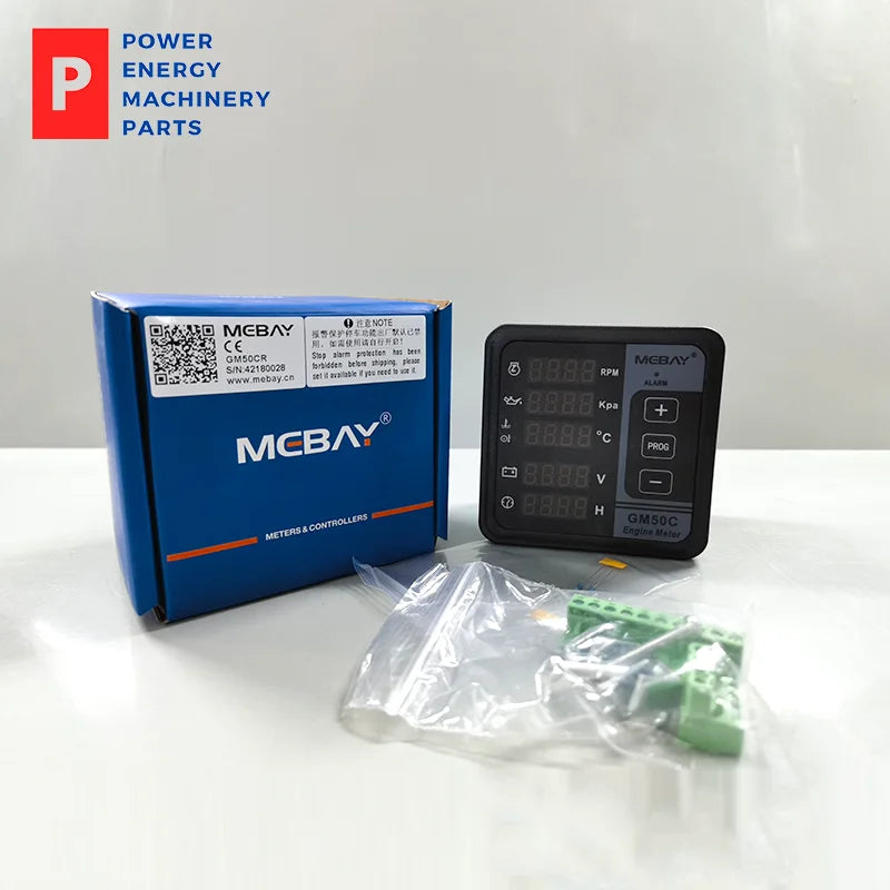 Original Mebay GM50CR Engine Digital Display Multifunction Meter CAN RS485 Port Remote Monitoring Multi-function Panel