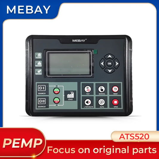 Diesel Generator ATS520 Original Mebay ATS Controller Dual Power Switch LCD Display