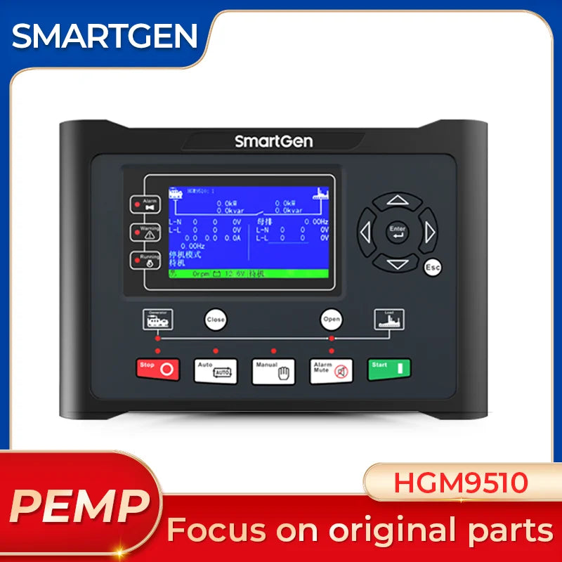 Original HGM9510 Auto Start Stop Diesel Generator Parallel Controller Module 4.3 inches LCD Display Monitor Drive Control Panel