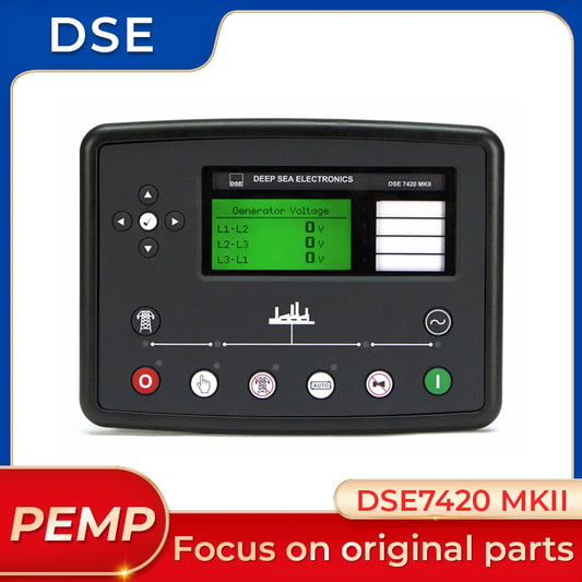 โมดูลควบคุมความผิดพลาดอัตโนมัติ DSE7420 MKII ดั้งเดิม ตัวควบคุมเครื่องกำเนิดไฟฟ้า DSE7420MKII