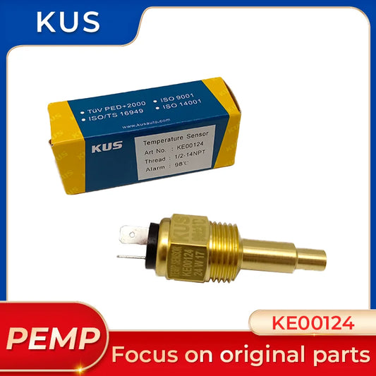 KUS KE00124 Original Water Temperature Sensor 1/2-14NPT Thread With 98℃ Alarm