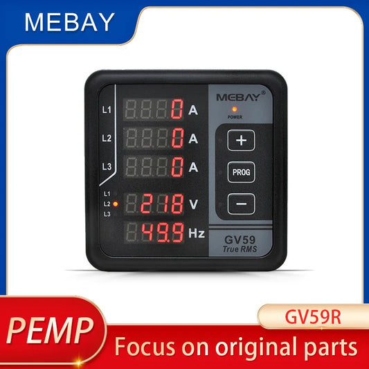 Original GV59R Mebay Generator 3 Phase Current Controller With RS485 Interface Multi Function Digital Meter