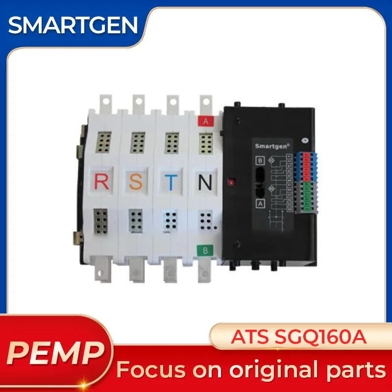 Original SmartGen ATS SGQ160A-4P Automatic Transfer Switch (ATS) 160A