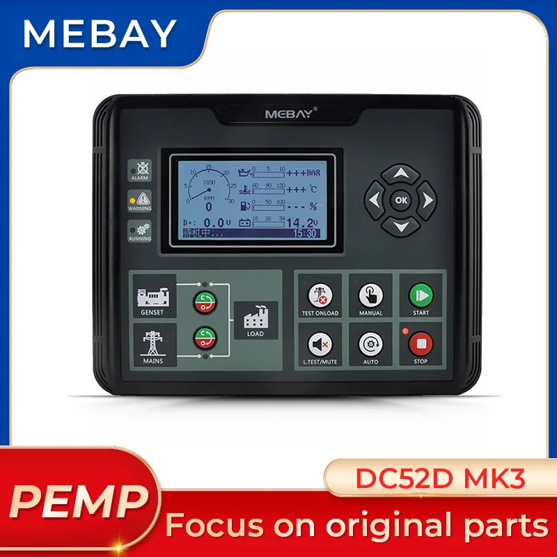 Original Mebay DC52D MK3 Diesel Generator Set Controller Genset Control Panel