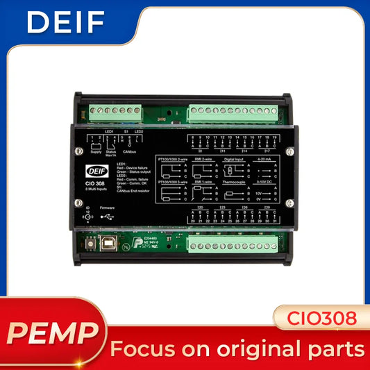 Módulo de E/S basado en bus CAN CIO308 Controladores de grupo electrógeno DEIF originales CIO 308