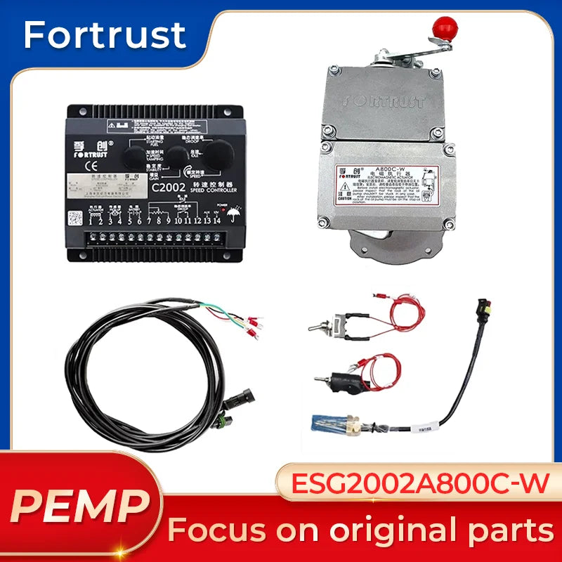 ESG2002A800C-W ชุดควบคุมความเร็วแอคชูเอเตอร์แม่เหล็กไฟฟ้าแท้สำหรับเครื่องกำเนิดไฟฟ้าดีเซล C2002 A800C-W