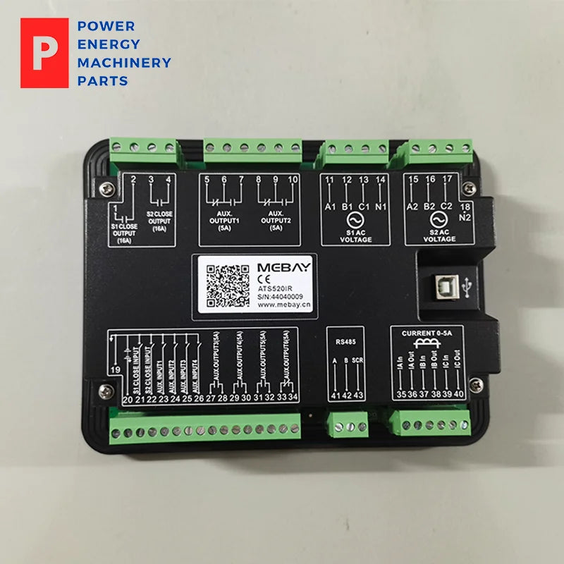 Genuine ATS520IR MEBAY Automatic Transfer Switch Controller ATS Controller Supports Energy Measurement RS485