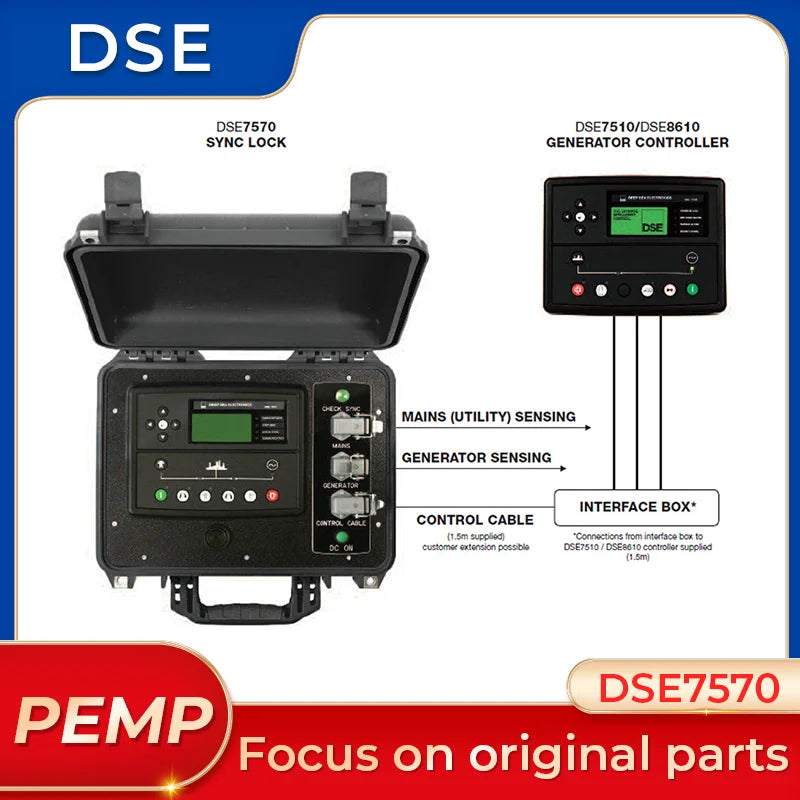 Original Genuine DSE7570 Automatic Intelligent Controller Remote Sync Lock Controller DSE 7570 Control Module