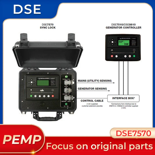 Controlador inteligente automático original DSE7570, controlador de bloqueo de sincronización remota, módulo de control DSE 7570