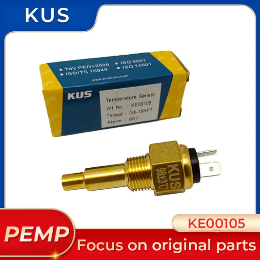 KE00105 Original KUS Water Temperature Sensor With Alarm For Generator 3/8"-18NPT